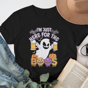 Im Just Here For The Boos Funny Halloween Beer Lovers Drink T Shirt 1 1