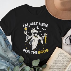 Im Just Here For The Boos Funny Halloween Beer Lovers Drink T Shirt 1 4