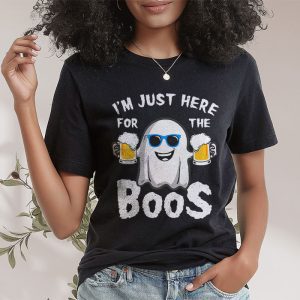 Im Just Here For The Boos Funny Halloween Beer Lovers Drink T Shirt 2 2