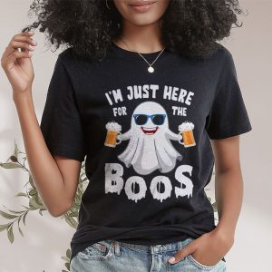 Im Just Here For The Boos Funny Halloween Beer Lovers Drink T Shirt 2