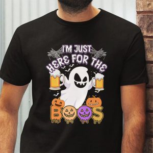 Im Just Here For The Boos Funny Halloween Beer Lovers Drink T Shirt 3 1