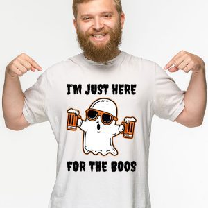 Im Just Here For The Boos Funny Halloween Beer Lovers Drink T Shirt 3 3