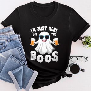 Funny Halloween Shirts I’m Just Here For The Boos Beer Lovers Drink T-Shirt