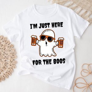 Funny Halloween Shirts I’m Just Here For The Boos Beer Lovers Drink T-Shirt