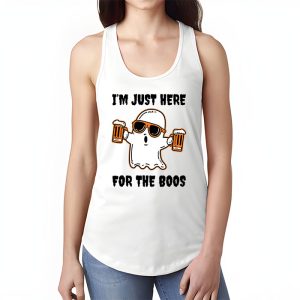 Im Just Here For The Boos Funny Halloween Beer Lovers Drink Tank Top 1 3