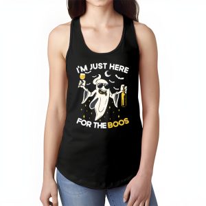 Im Just Here For The Boos Funny Halloween Beer Lovers Drink Tank Top 1 4