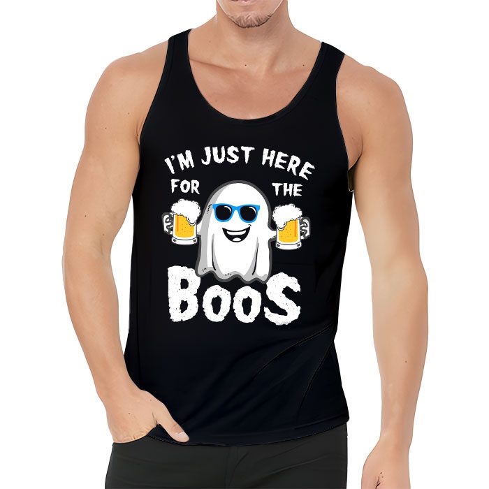 Im Just Here For The Boos Funny Halloween Beer Lovers Drink Tank Top 3 2