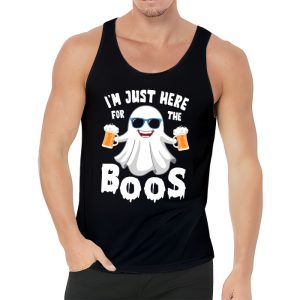 Im Just Here For The Boos Funny Halloween Beer Lovers Drink Tank Top 3