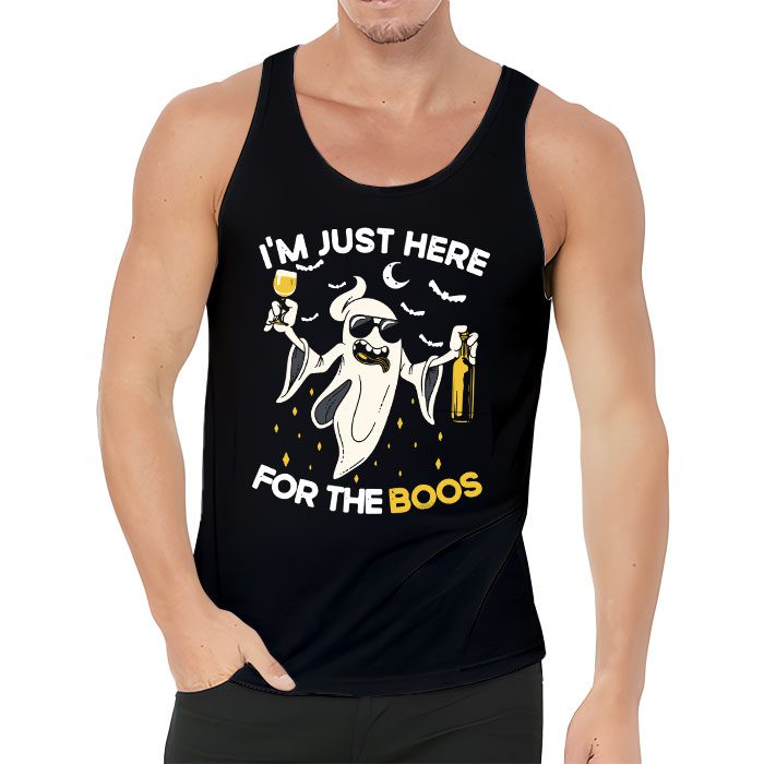 Im Just Here For The Boos Funny Halloween Beer Lovers Drink Tank Top 3 4