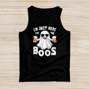 I'm Just Here For The Boos Funny Halloween Beer Lovers Drink Tank Top