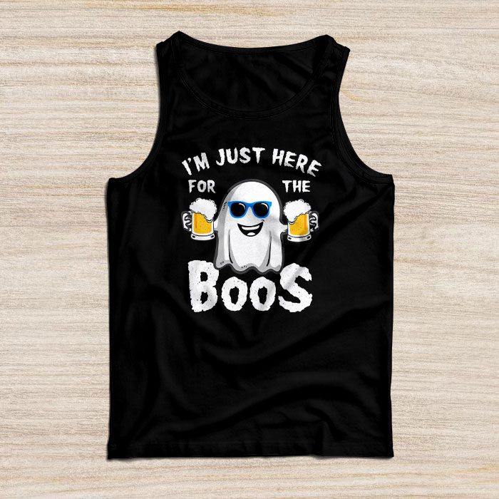 I'm Just Here For The Boos Funny Halloween Beer Lovers Drink Tank Top