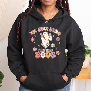 Im Just Here For The Boos Halloween Women Ghost Cute Funny Hoodie 1 2