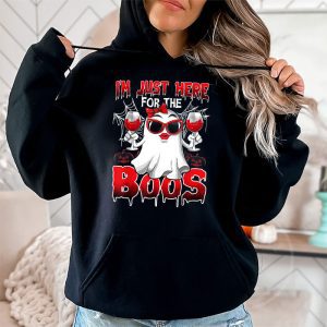 Im Just Here For The Boos Halloween Women Ghost Cute Funny Hoodie 2 1