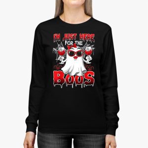 Im Just Here For The Boos Halloween Women Ghost Cute Funny Longsleeve Tee 3 1