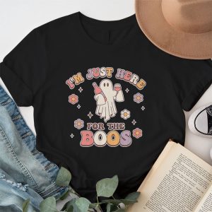 Im Just Here For The Boos Halloween Women Ghost Cute Funny T Shirt 1 2