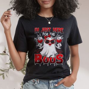 Im Just Here For The Boos Halloween Women Ghost Cute Funny T Shirt 2 1