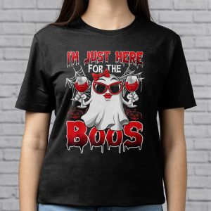 Im Just Here For The Boos Halloween Women Ghost Cute Funny T Shirt 3 1