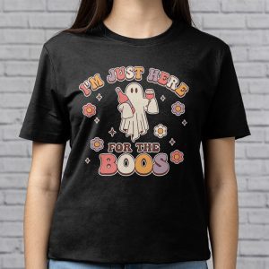 Im Just Here For The Boos Halloween Women Ghost Cute Funny T Shirt 3 2