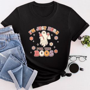 Funny Halloween Shirts I’m Just Here For The Boos Ghost Cute T-Shirt