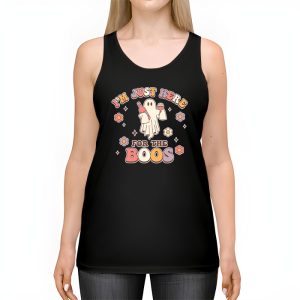 Im Just Here For The Boos Halloween Women Ghost Cute Funny Tank Top 2 2