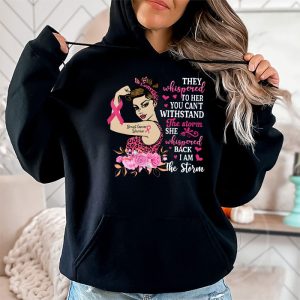 Im The Storm Strong Women Breast Cancer Warrior Pink Ribbon Hoodie 2 2