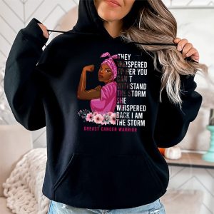 Im The Storm Strong Women Breast Cancer Warrior Pink Ribbon Hoodie 2 3