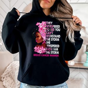 Im The Storm Strong Women Breast Cancer Warrior Pink Ribbon Hoodie 2