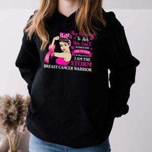 Im The Storm Strong Women Breast Cancer Warrior Pink Ribbon Hoodie 3 1