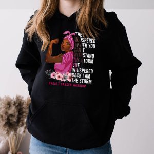 Im The Storm Strong Women Breast Cancer Warrior Pink Ribbon Hoodie 3 3