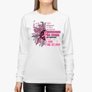 Im The Storm Warrior Pink Ribbon Women Breast Cancer Longsleeve Tee 3 1