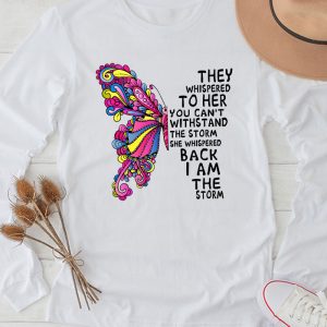 Breast Cancer Awareness Ideas Whispered Back I’m The Storm Perfect Longsleeve Tee