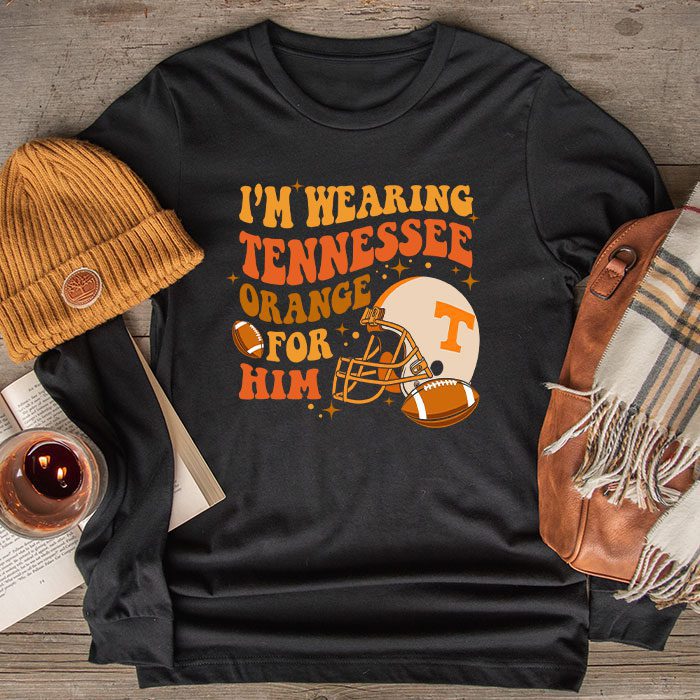 Im-Wearing-Tennessee-Orange-For-Him-Tennessee-Football-Longsleeve-Tee I'm Wearing Tennessee Orange For Him Tennessee Football Longsleeve Tee
