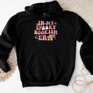 Halloween Costume Shirts In My Spooky Bookish Era Ghost Reading Books Funny Hoodie