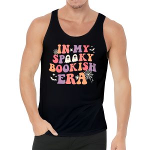 In My Spooky Boooookish Era Ghost Reading Books Halloween Tank Top 3 1