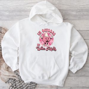 Breast Cancer Awareness Month In October We Wear Pink Groovy Special Hoodie