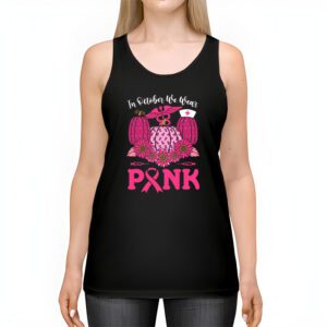 In October We Wear Pink Pumpkin Breast Cancer Awareness Tank Top 2 1