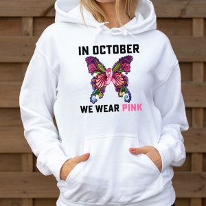 In October We Wear Pink Ribbon Breast Cancer Awareness Hoodie 3 2