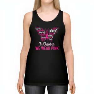 In October We Wear Pink Ribbon Breast Cancer Awareness Tank Top 2 1