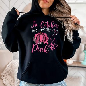 In October We Wear Pink Thanksgiving Breast Cancer Awareness Hoodie 2