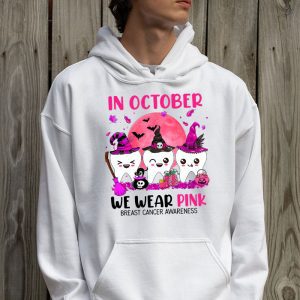 In October we Wear Pink Breast Cancer Leopard Dentist Dental Hoodie 2 1