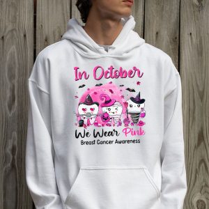 In October we Wear Pink Breast Cancer Leopard Dentist Dental Hoodie 2 2