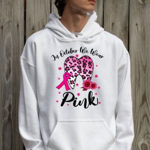 In October we Wear Pink Breast Cancer Leopard Dentist Dental Hoodie 2 3