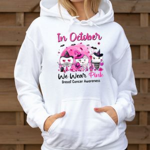 In October we Wear Pink Breast Cancer Leopard Dentist Dental Hoodie 3 2