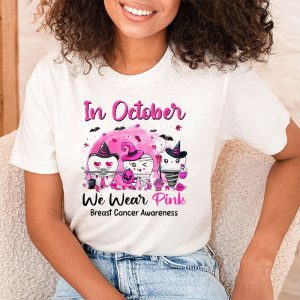 In October we Wear Pink Breast Cancer Leopard Dentist Dental T Shirt 1 2