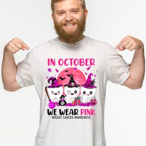 In October we Wear Pink Breast Cancer Leopard Dentist Dental T Shirt 2 1