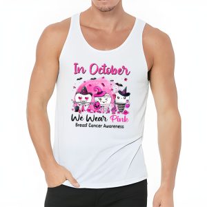 In October we Wear Pink Breast Cancer Leopard Dentist Dental Tank Top 3 2