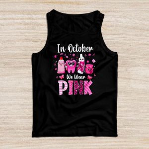 Breast Cancer Shirt Ideas In October We Wear Pink Dentist Dental Leopard Special Tank Top