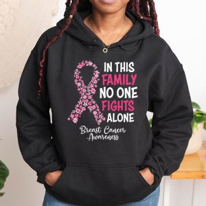 In This Family No One Fight Alone Breast Cancer Awareness Hoodie 1 2