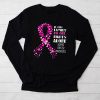 In This Family No One Fight Alone Breast Cancer Awareness Longsleeve Tee