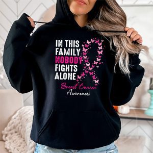 In This Family Nobody Fights Alone Breast Cancer Awareness Hoodie 2